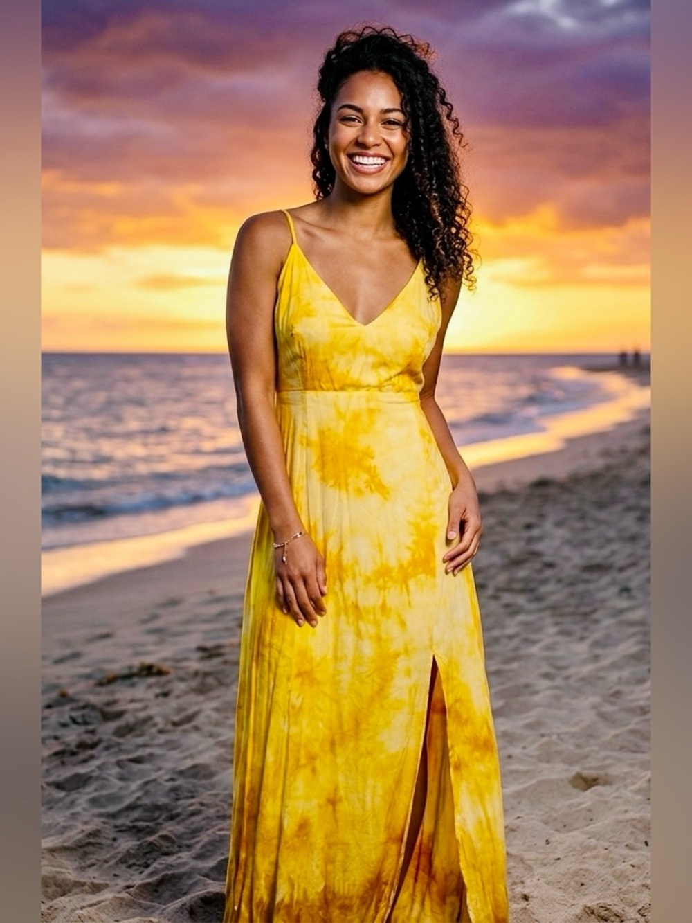 Tie-Dye Style Maxi Summer Dress NWT